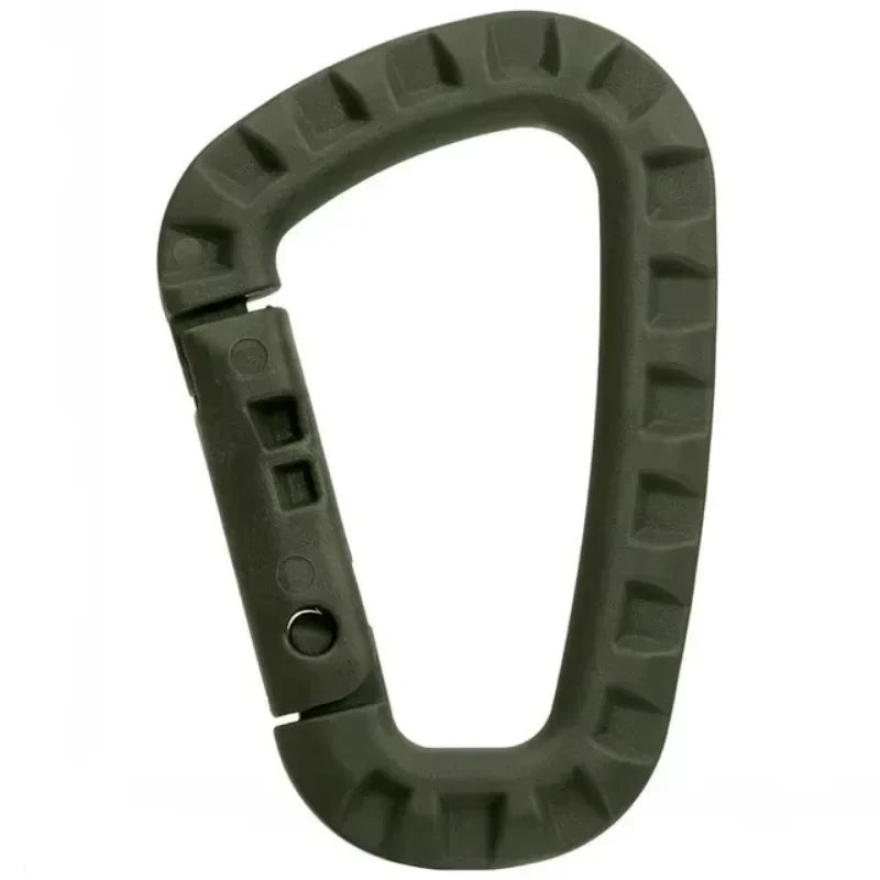 Plastic Carabiner Snap Clip D Ring For Webbing MOLLE Gear