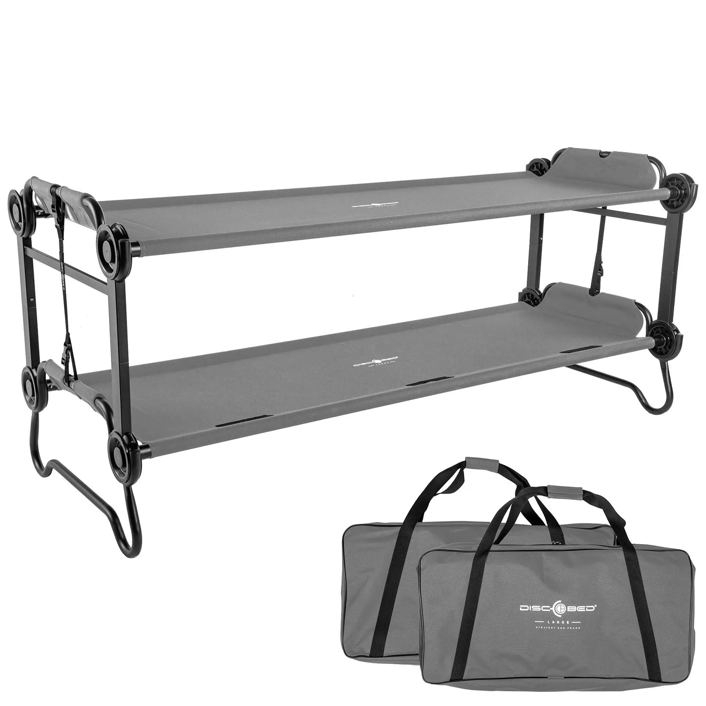 Disc-O-Bed Outdoor Convertible 2 Person Camping Cot Bench System