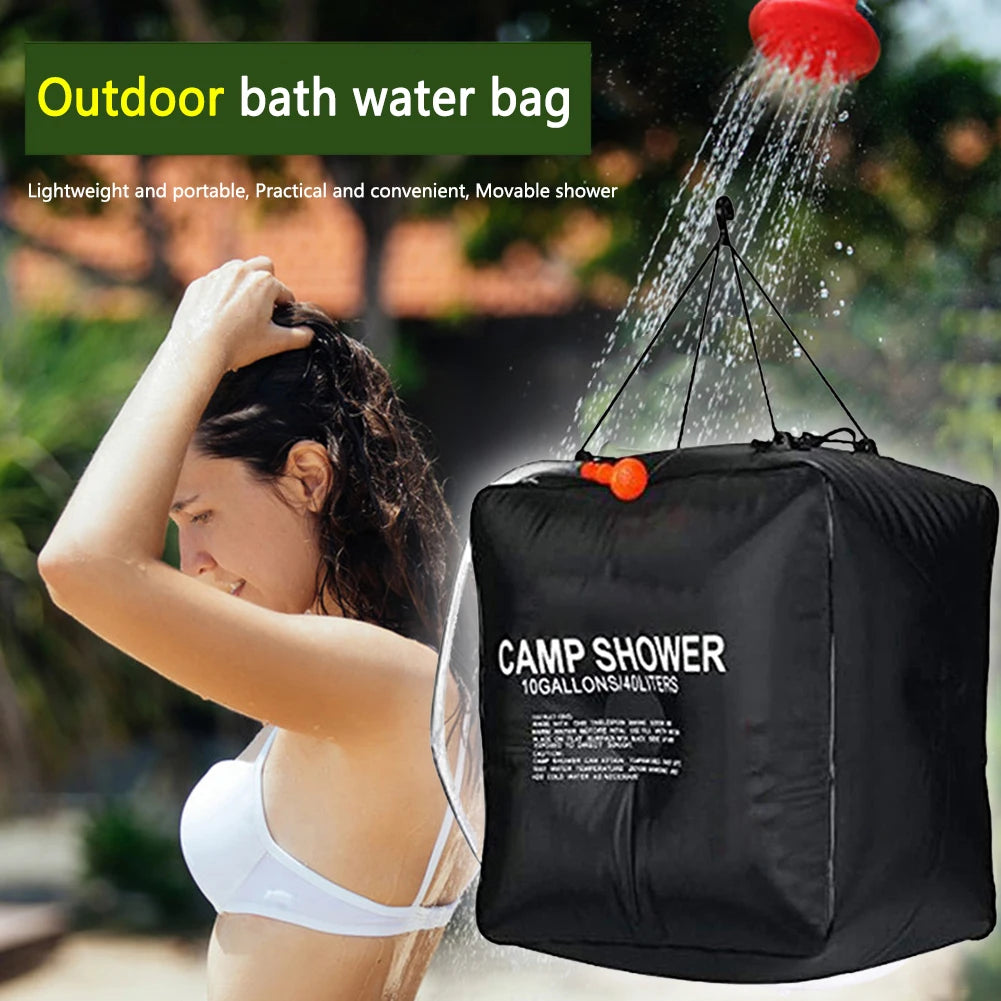 Shunmaii Solar Shower Bag Foldable PVC UV Protection Outdoor Water