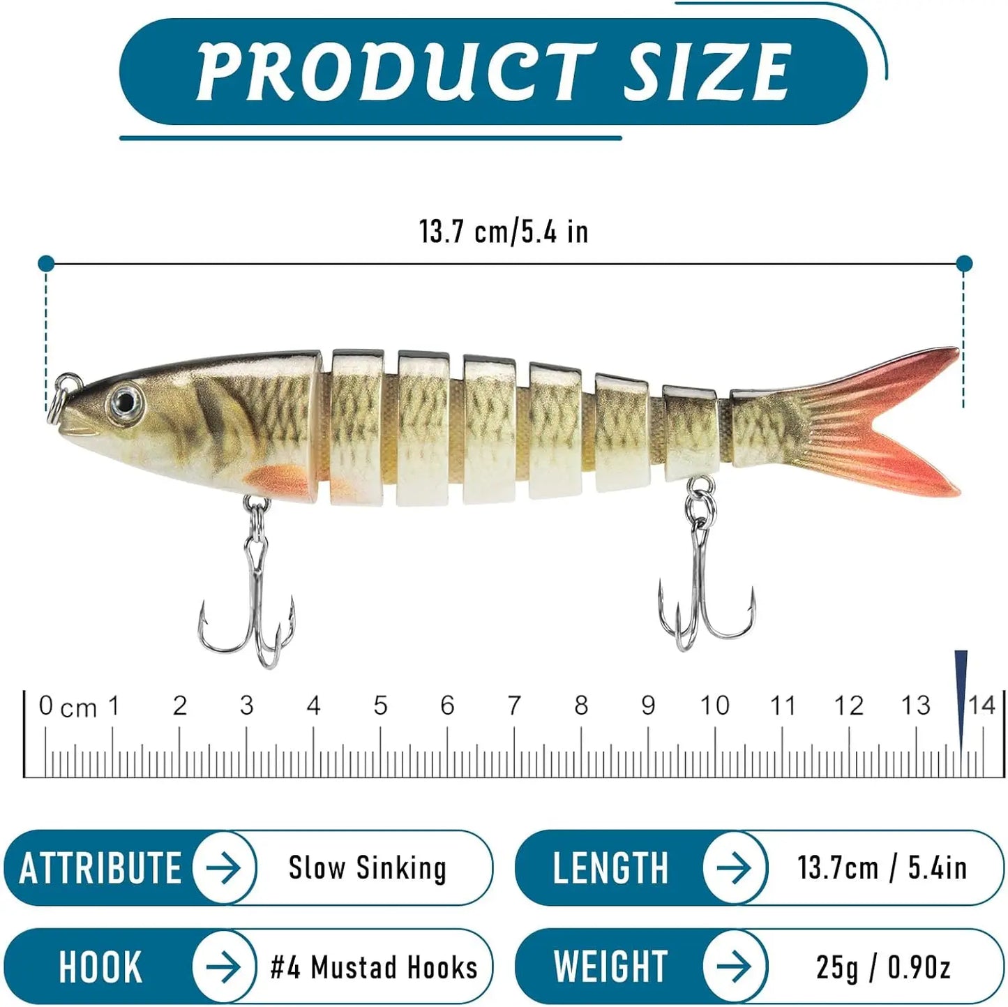 Realistic Fishing Lures for Bass Trout and More Freshwater Saltwater