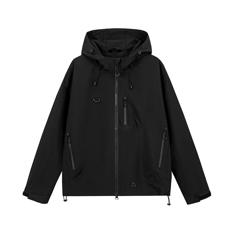 Unisex Waterproof Hooded Windbreaker Jacket For Hiking And Outdoor