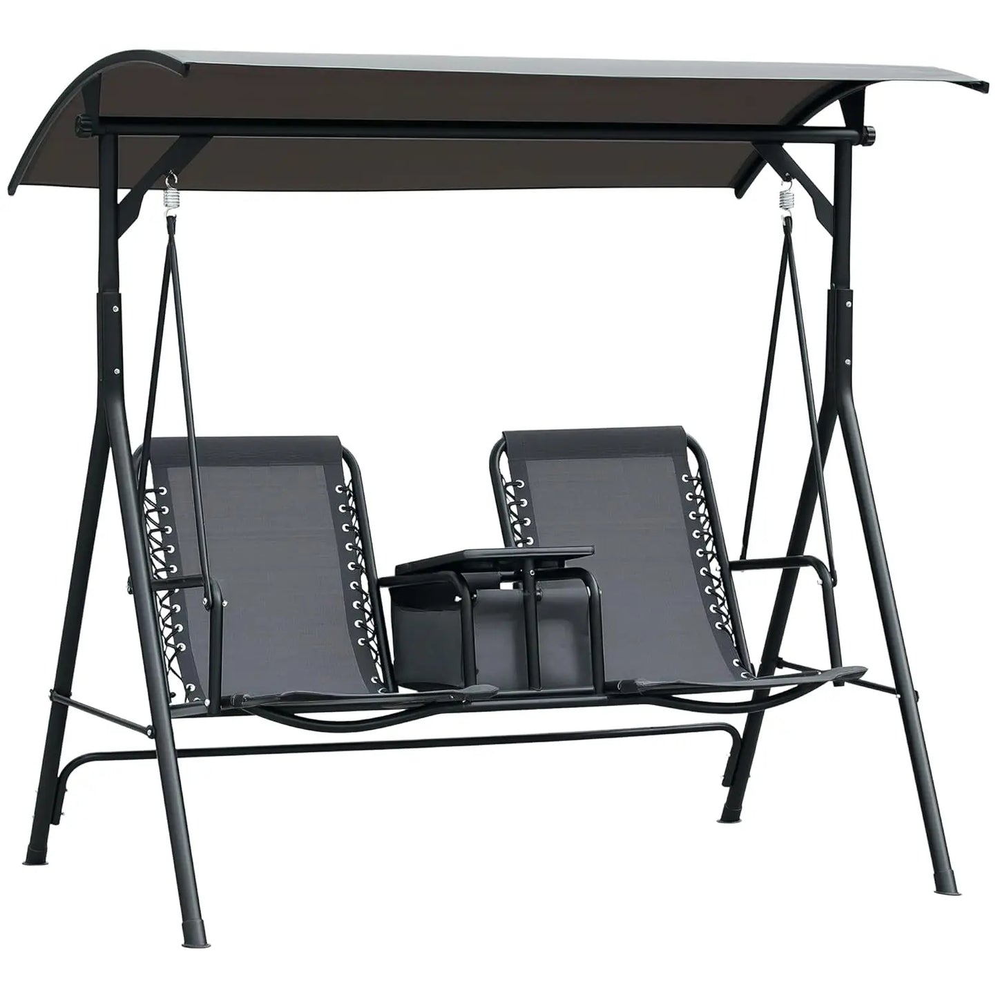 HUANZHUANG Outdoor Patio Swing Chair With Canopy Glider