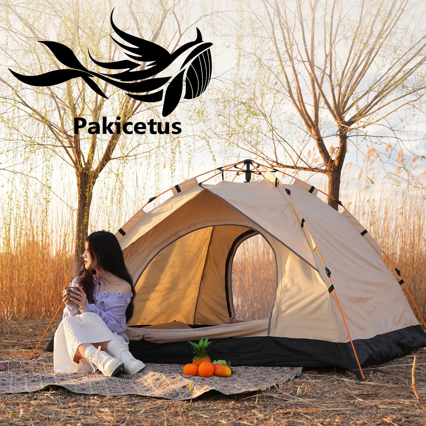 Pakicetus Windproof Family Camping Tent With Easy Setup