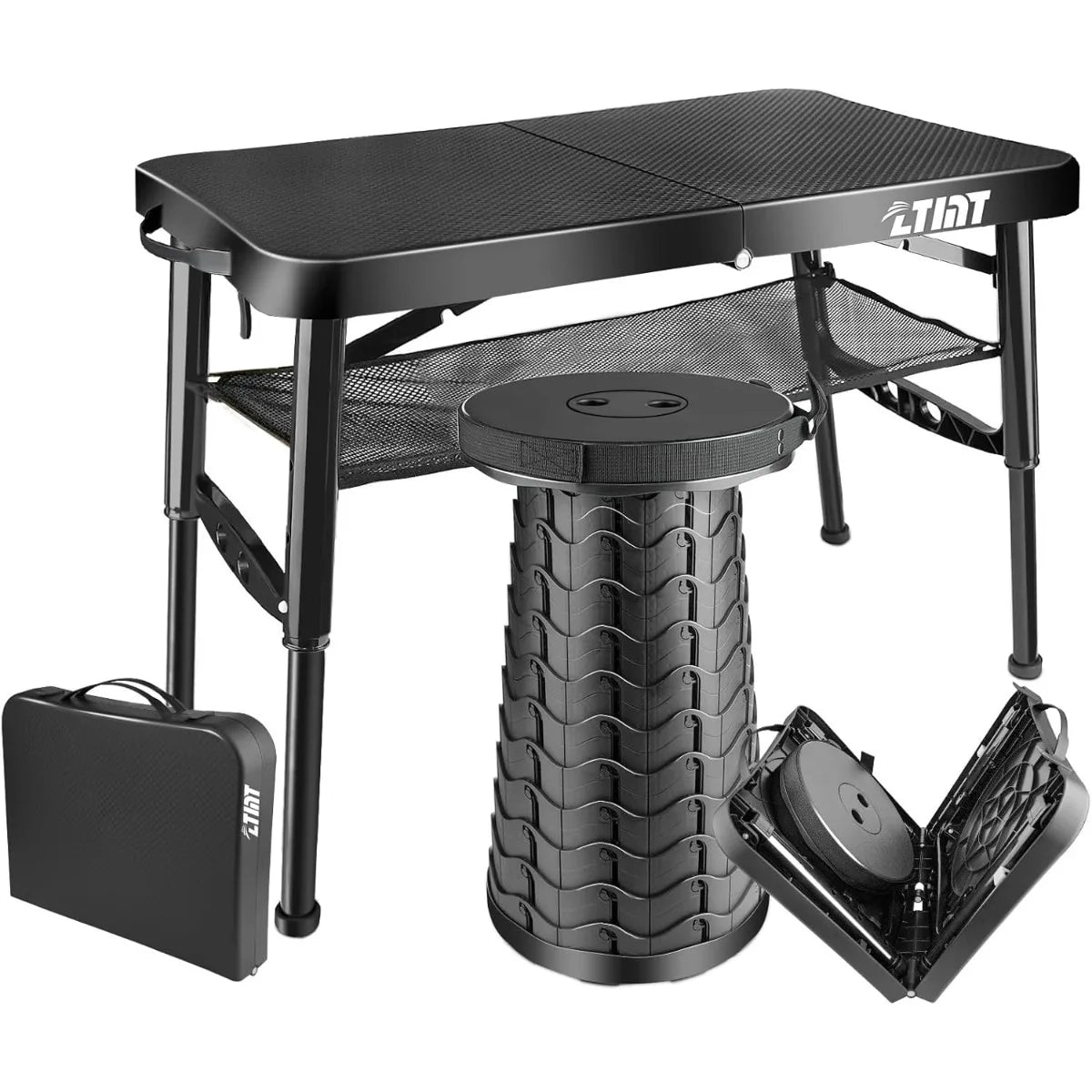 XIUWO Folding Table And Stool Portable For Camping