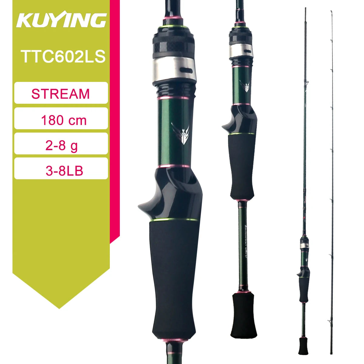 Kuying Lure Rod Casting Spinning Carbon Fishing Rod