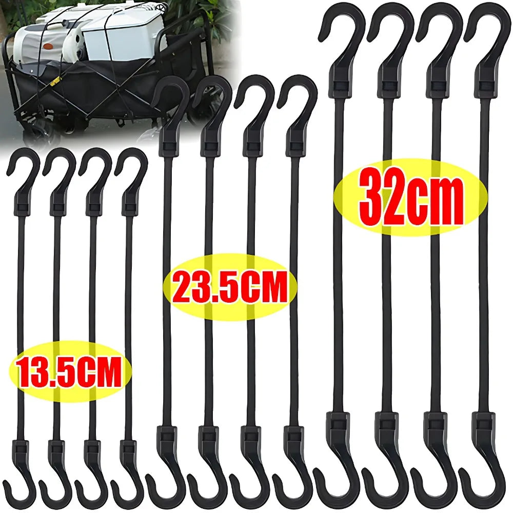 Stretchable Bungee Cord With Hook Nylon Elastic Rope For Camping