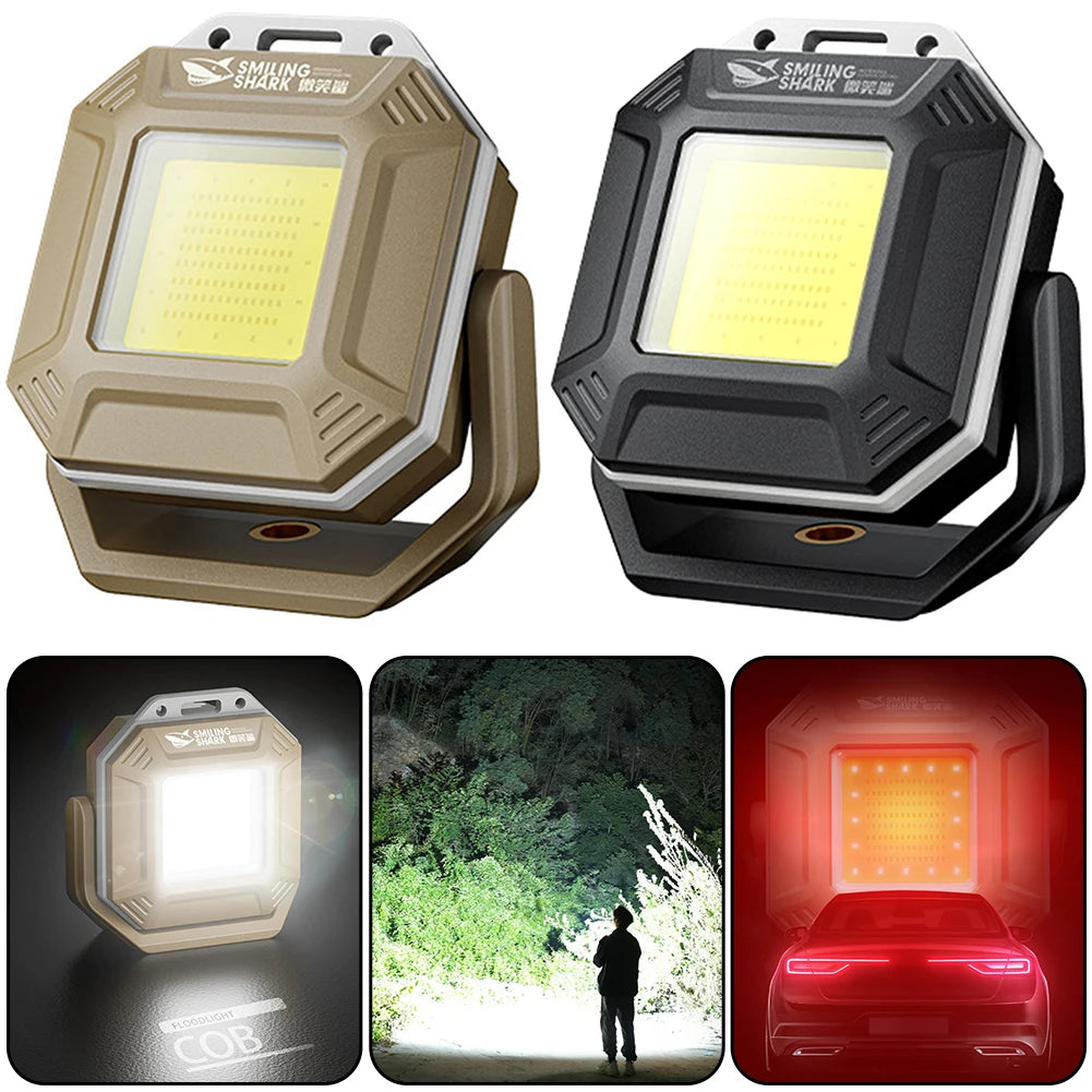 COB LED Inspection Lamp Waterproof Flashlight With Magnetic Base Rechargeable