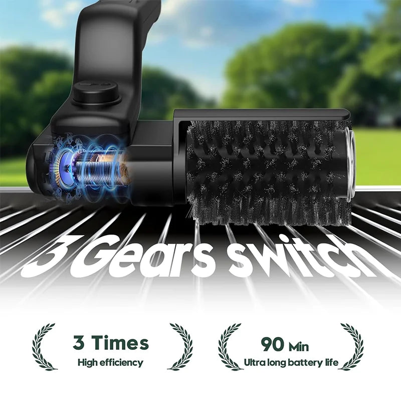 Electric Motorized BBQ Grill Cleaning Brush Stainless Steel