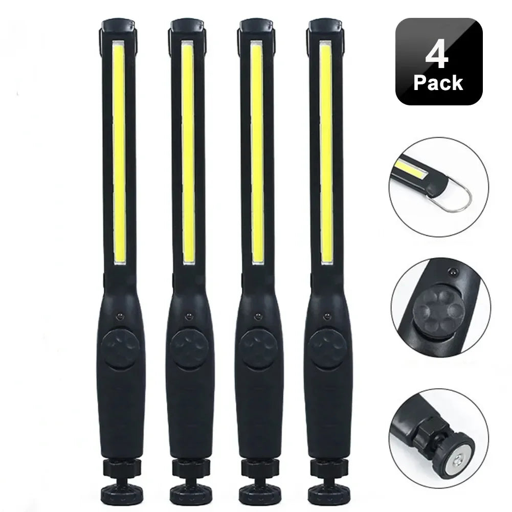ESMARTER COB LED Flashlight Magnetic Work Light USB Rechargeable