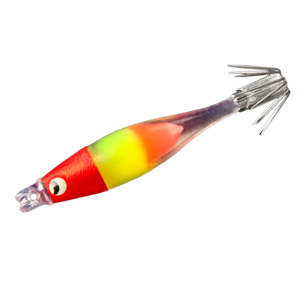 Luminous UV Blowing Tube Squid Jig Lure Sea Fishing