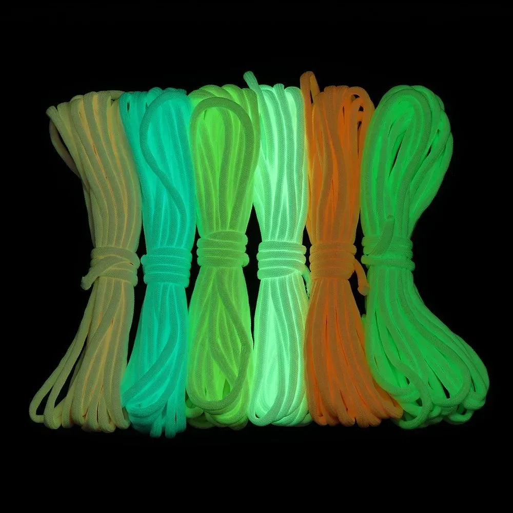 Luminous 9 Strand Nylon Paracord 550 Glow Survival Cord