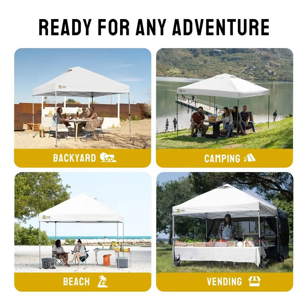 10x10 Pop Up Canopy Center Lock System And Storage Bag