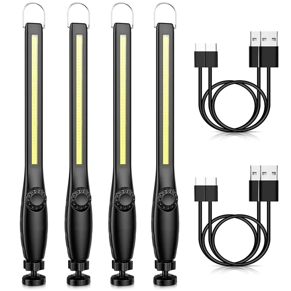 ESMARTER COB LED Flashlight Magnetic Work Light USB Rechargeable