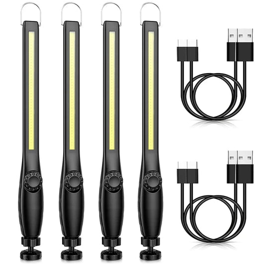 ESMARTER COB LED Flashlight Magnetic Work Light USB Rechargeable