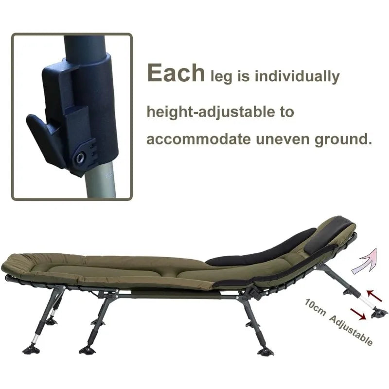 Camping Cot For Adults With Bag Heavy Duty Folding Bed