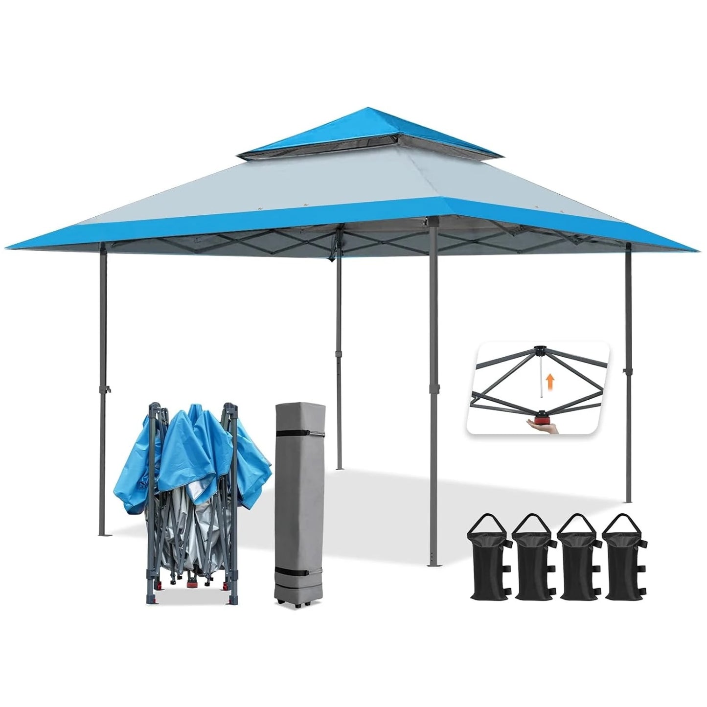 Pop Up Canopy Tent Outdoor Instant Easy Single Person Setup