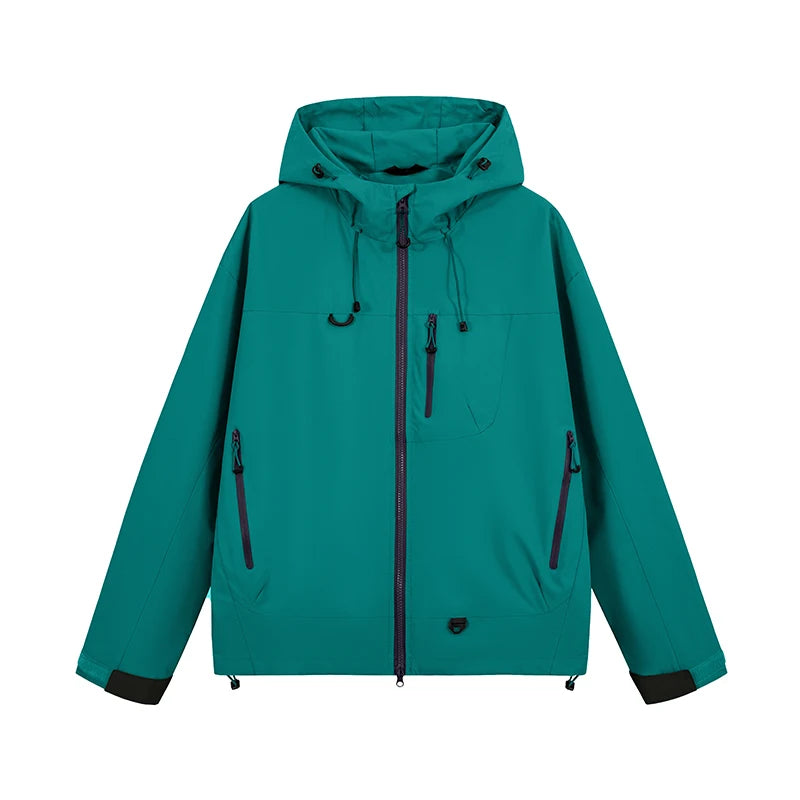 Unisex Waterproof Hooded Windbreaker Jacket For Hiking And Outdoor