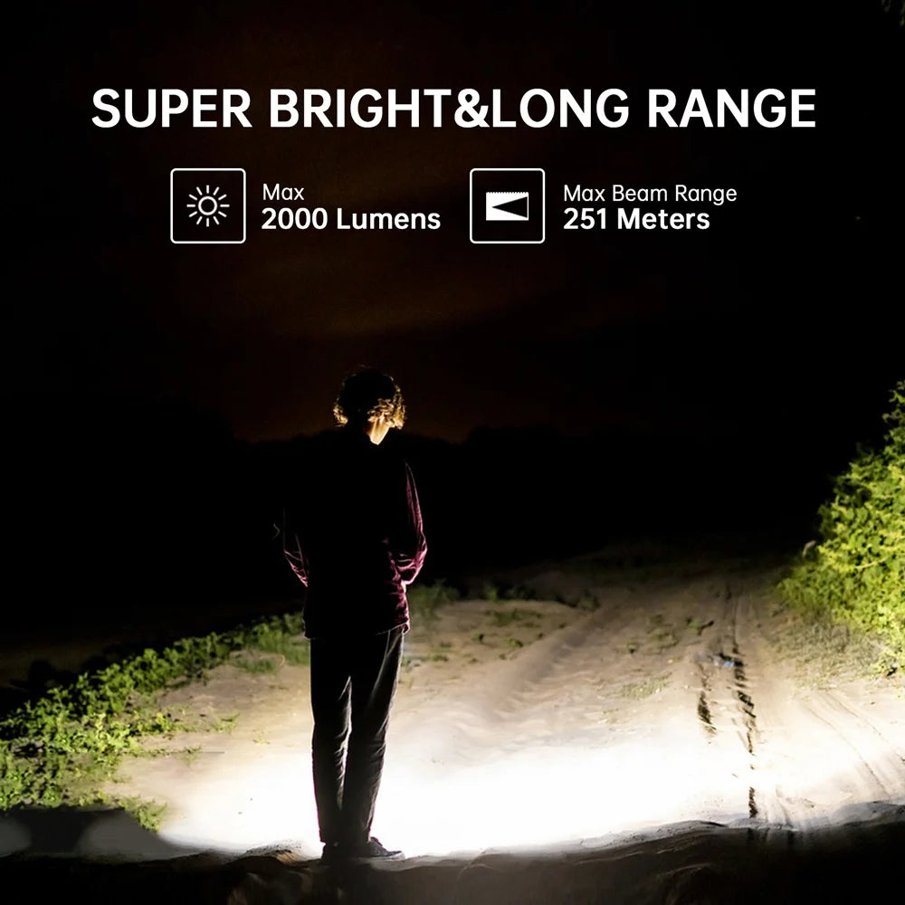 Sofirn IF24 RGB LED Flashlight SST40 2000lm USB Rechargeable IP66