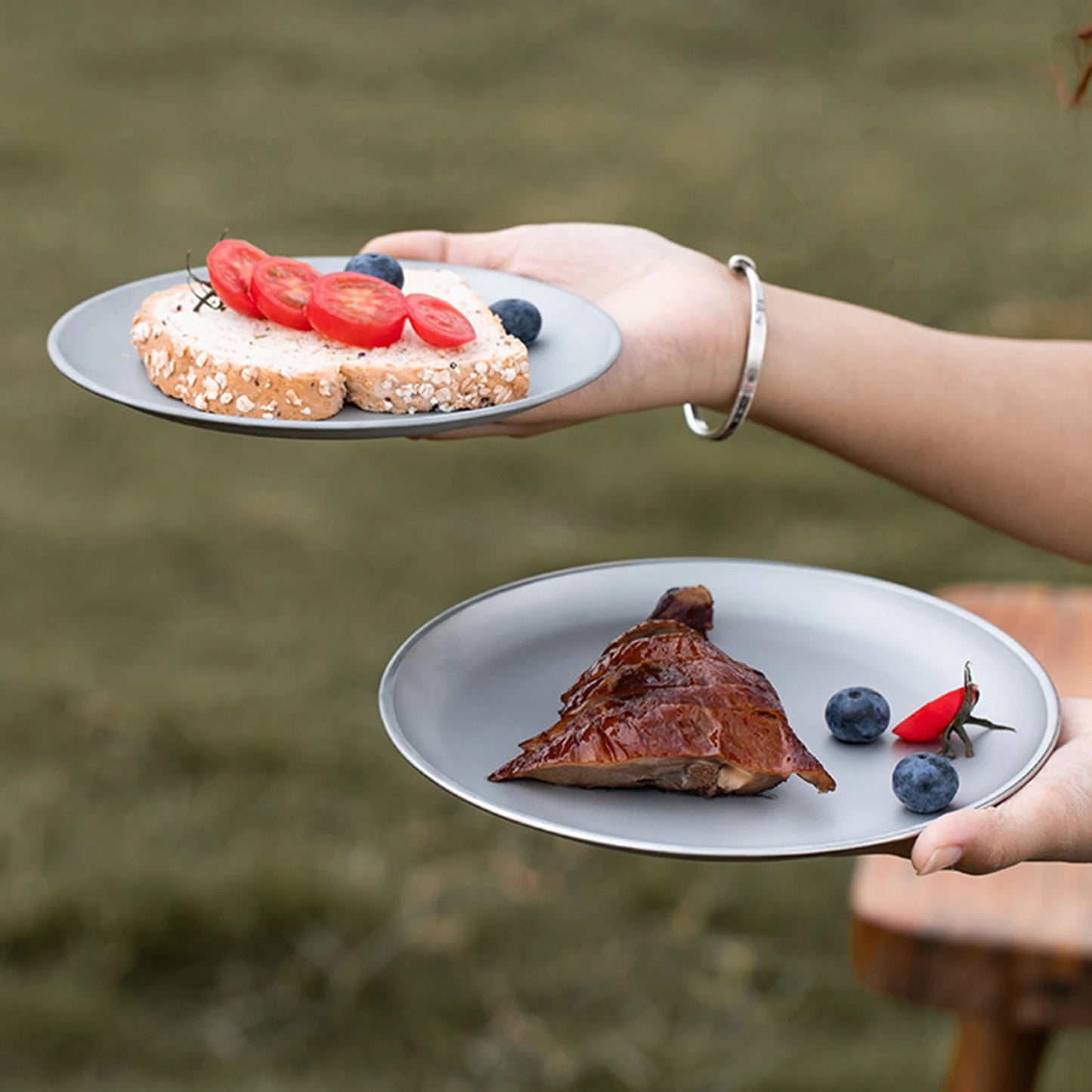 Titanium Purification Plate Stackable Camping Tray