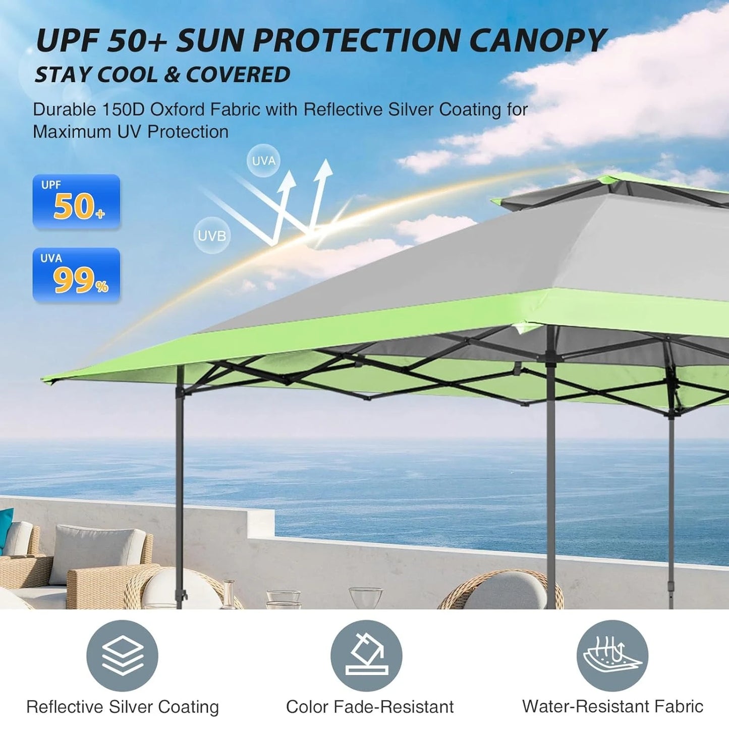 Pop Up Canopy Tent Outdoor Instant Easy Setup Shelter