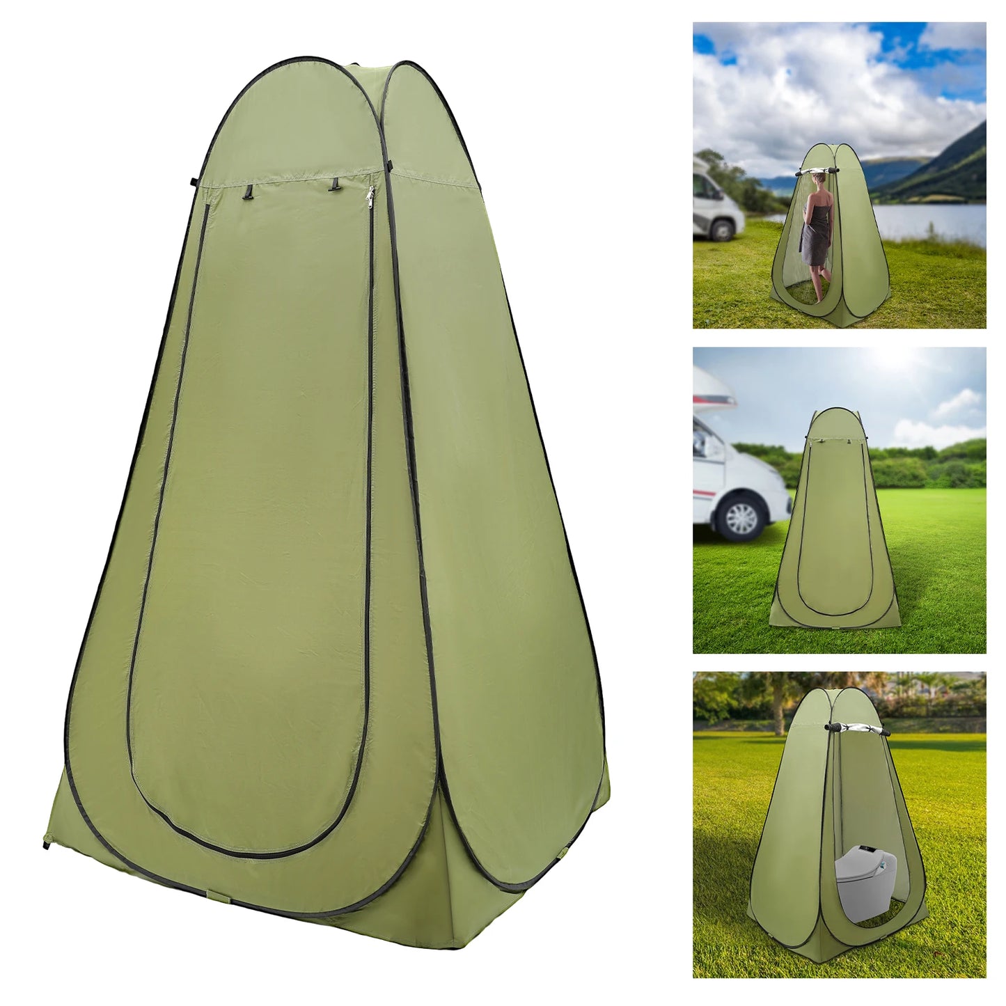 Portable Toilet Tent For Hiking Outdoor Camping Privacy Shelter Waterproof