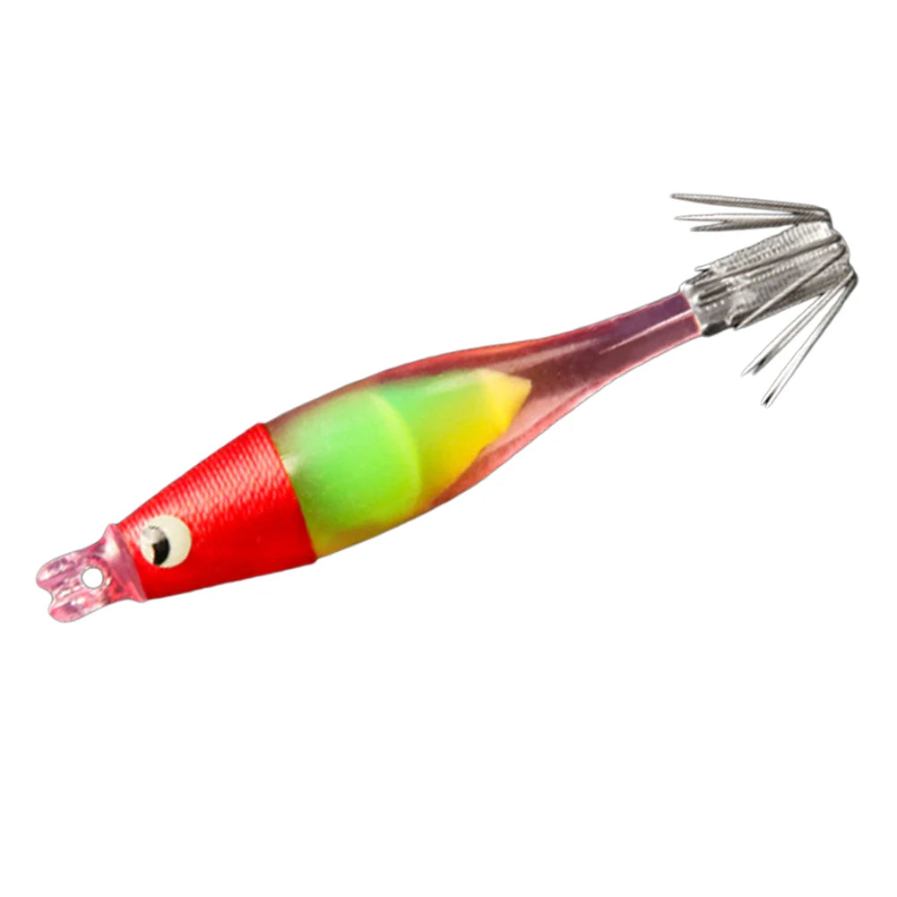 Luminous UV Blowing Tube Squid Jig Lure Sea Fishing