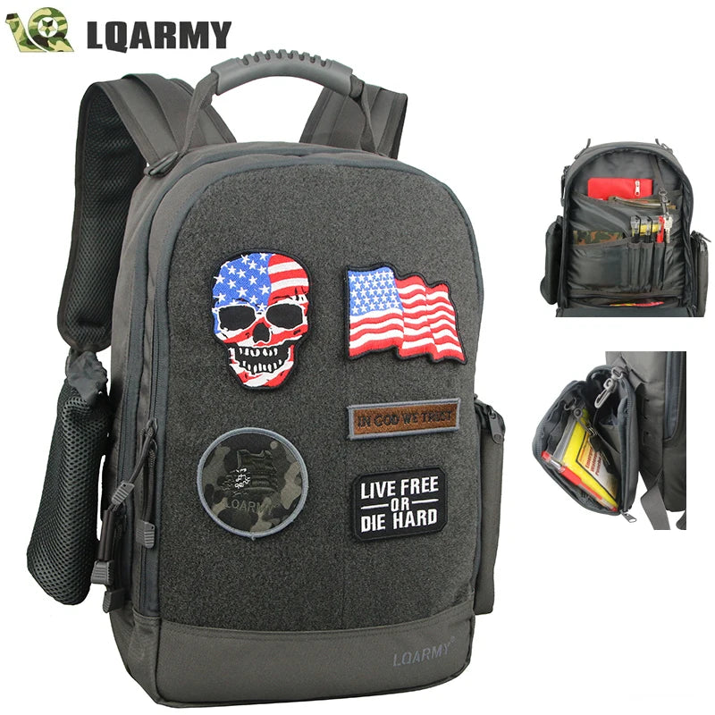 LQARMY Outdoor Tactical Backpack Military Laptop Bag