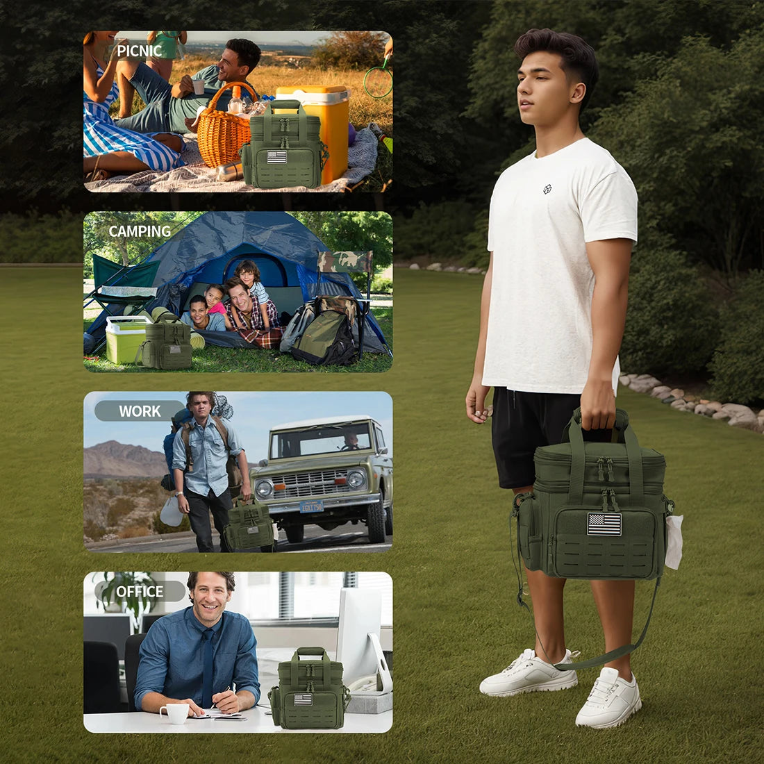 ReFire Gear Tactical Lunch Box Expandable Insulated Cooler Bag