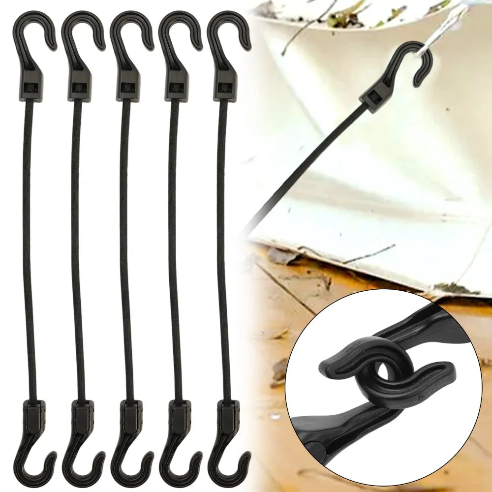 Stretchable Bungee Cord With Hook Nylon Elastic Rope For Camping
