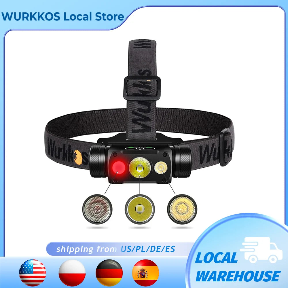 Wurkkos HD50 Headlamp 21700 Rechargeable 4000lm XHP50