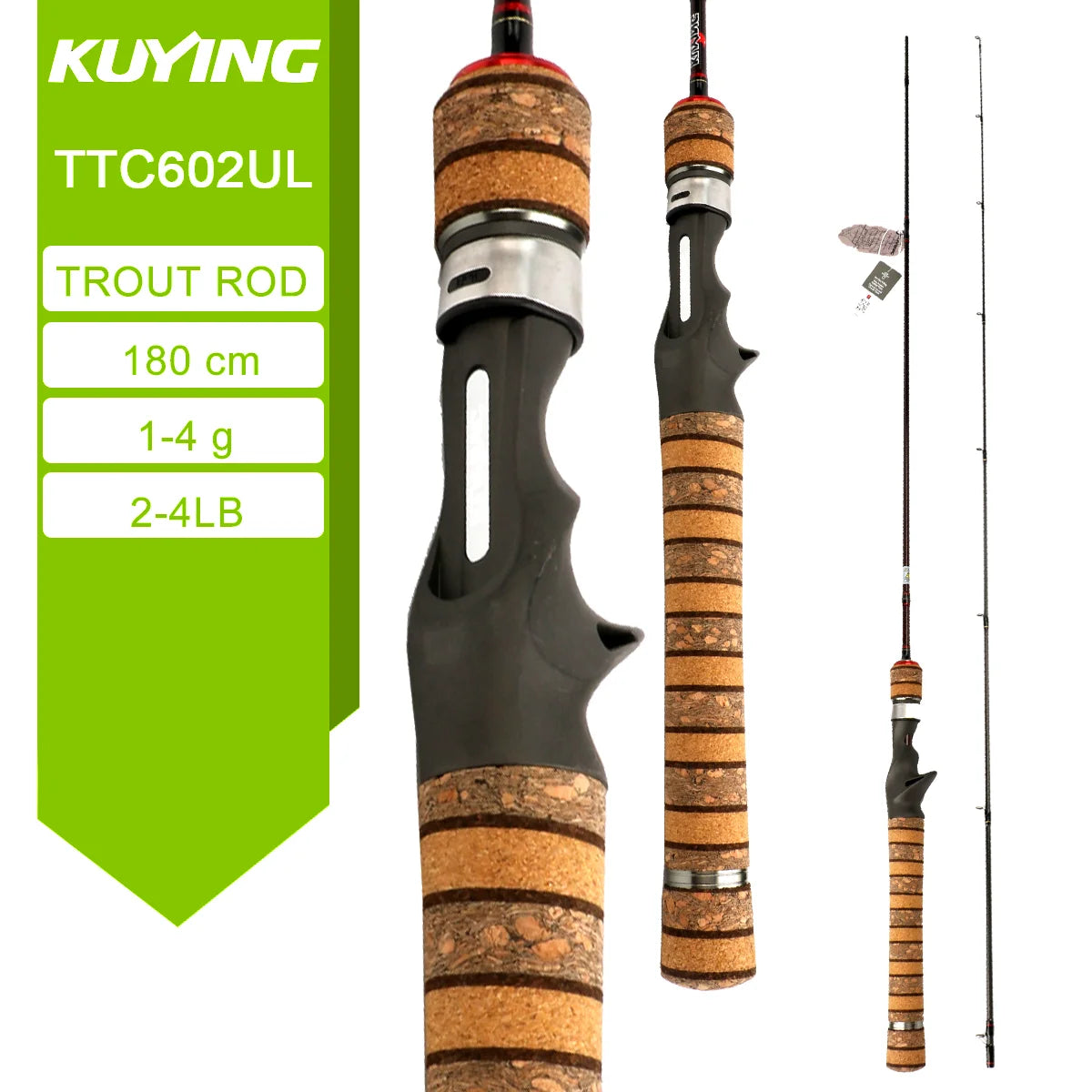 Kuying Lure Rod Casting Spinning Carbon Fishing Rod