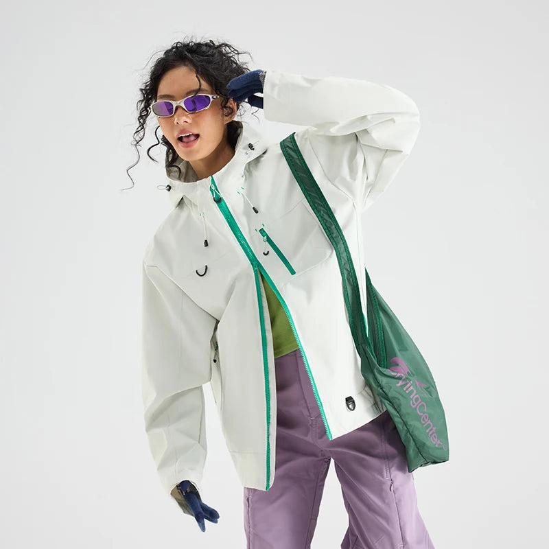 Unisex Waterproof Hooded Windbreaker Jacket For Hiking And Outdoor