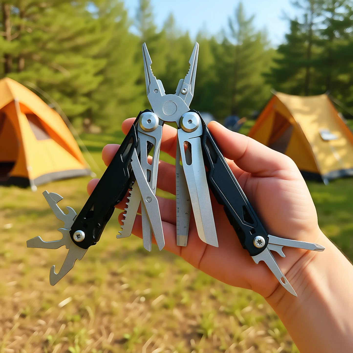 27 In 1 Multitool Pliers Stainless Steel Survival Tool Screwdriver