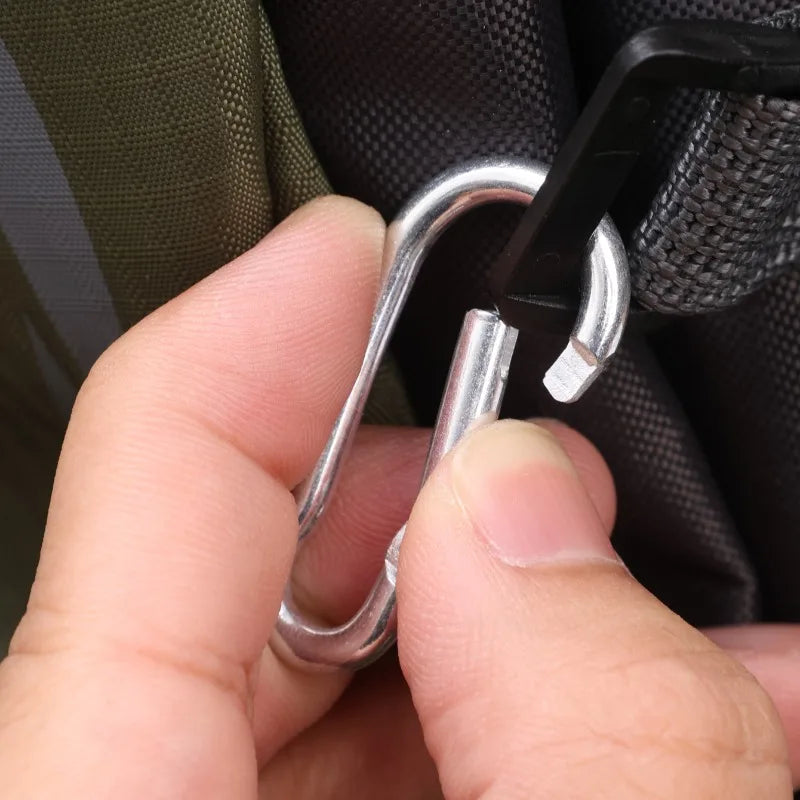 Alloy Carabiner Survival Gear Mountaineering Hook Outdoor Keychain