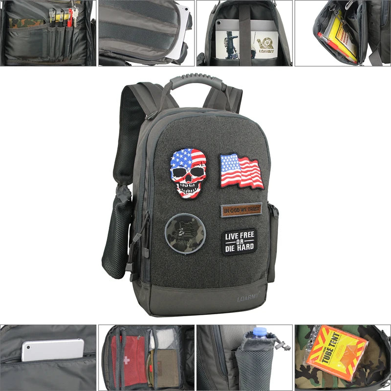 LQARMY Outdoor Tactical Backpack Military Laptop Bag