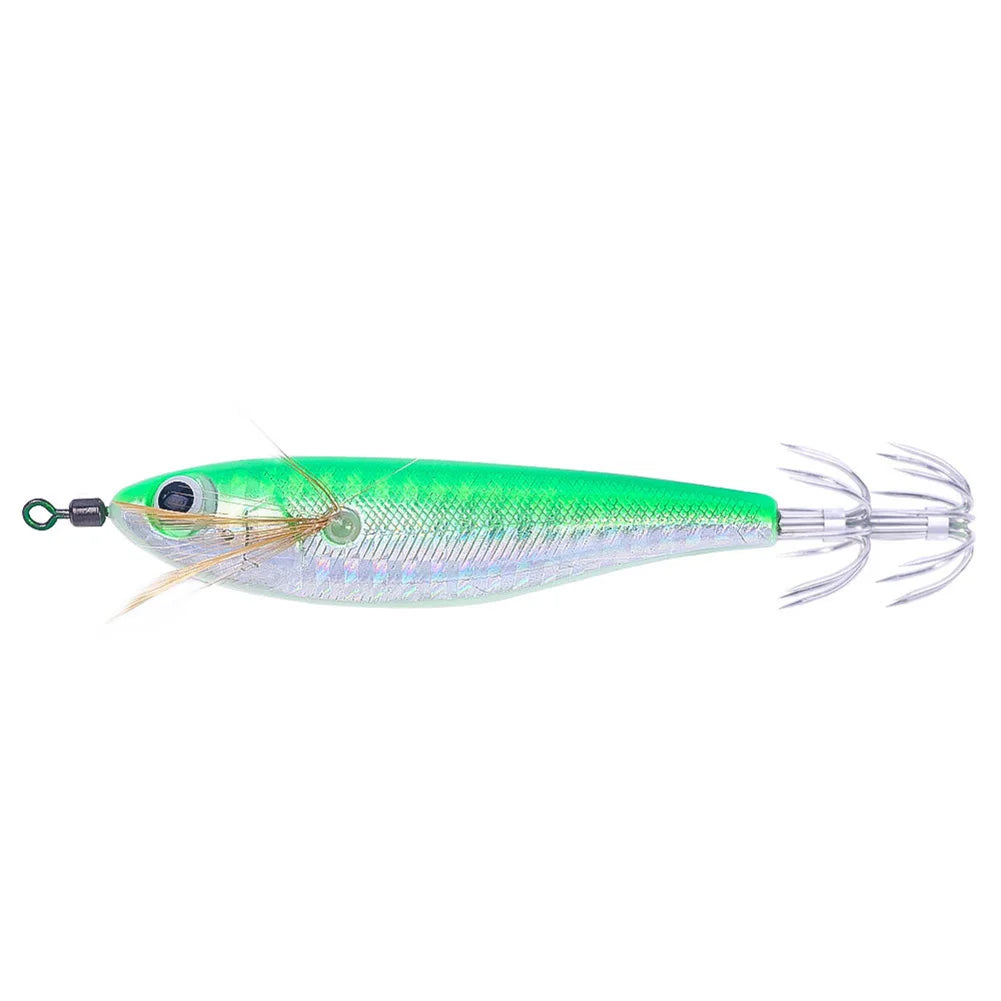 Cuttlefish Attracting Lure Double Hook Glow Octopus Bait Saltwater