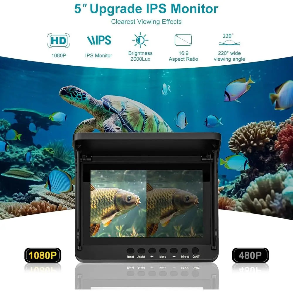 HD LCD Portable Fish Finder With Infrared Night Vision