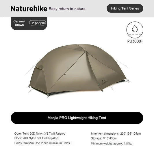 Naturehike Mongar Pro Camping Tent Ultralight Three Season Backpacking