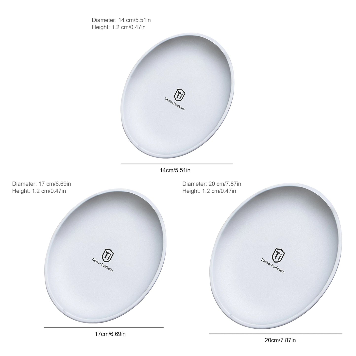 Titanium Purification Plate Stackable Camping Tray