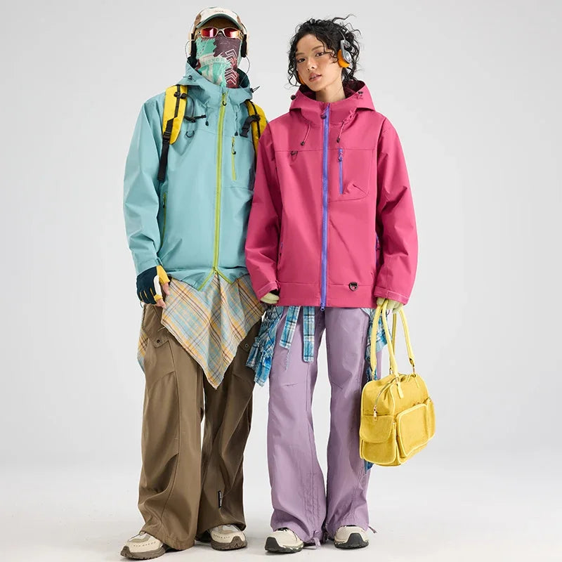 Unisex Waterproof Hooded Windbreaker Jacket For Hiking And Outdoor