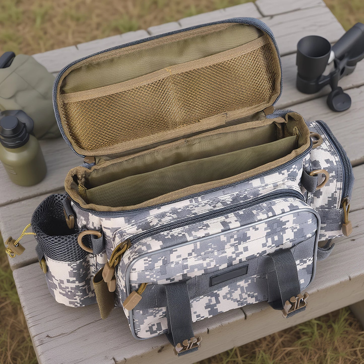 VAKIND Thickened Fishing Tackle Bags Large Capacity Organizer